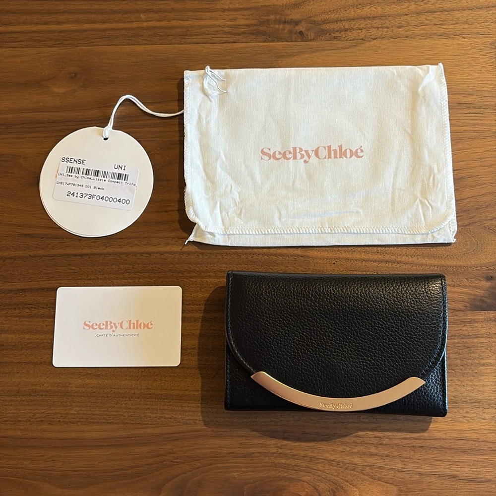 See By Chloe Black Leather Wallet excellent condition